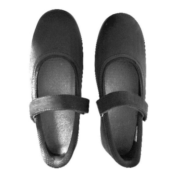ORTHOFEET SPRINGFIELD BLACK MARY JANES SZ 8.5 ADJUSTABLE STRAP COMFORT SHOES - Picture 7 of 11